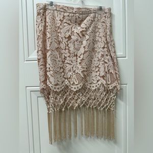Chelsea & Violet fringe skirt